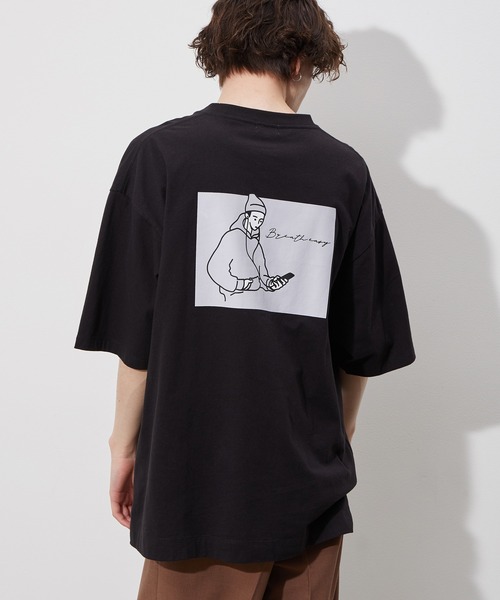 JUNRED(ジュンレッド)の「CHILL BOYプリントTEE(Tシャツ/カットソー・メンズ・ホワイト/ブラック/ブルー系その他6・S/M/L)」の20枚目の写真