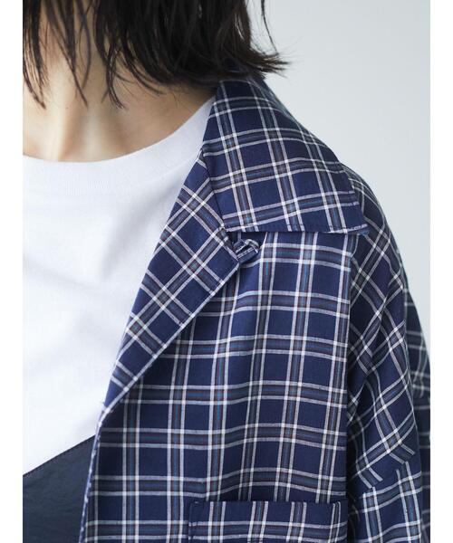 CRAFT STANDARD BOUTIQUE(クラフトスタンダードブティック)の「麻混半袖オープンカラーシャツ *(シャツ/ブラウス・メンズ・グリーン系その他2/ブルー系その他/ストライプ/レッド系その他・LL/M/L)」の17枚目の写真