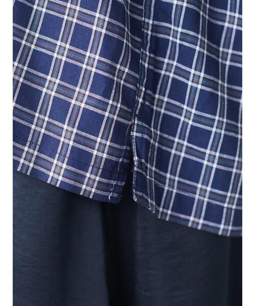 CRAFT STANDARD BOUTIQUE(クラフトスタンダードブティック)の「麻混半袖オープンカラーシャツ *(シャツ/ブラウス・メンズ・グリーン系その他2/ブルー系その他/ストライプ/レッド系その他・LL/M/L)」の19枚目の写真