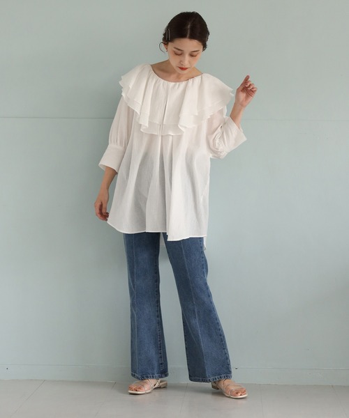 one after another NICE CLAUP（ワンアフターアナザーナイスクラップ）の「PVCチューブフラットサンダル（サンダル・レディース・クリア/その他・S/M/L/LL）」の3枚目の写真