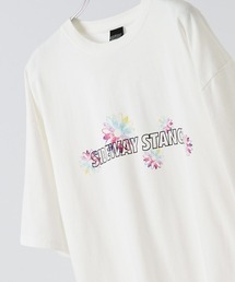 SIDEWAY STANCE | 【SIDEWAY STANCE】フラワー ロゴプリント 半袖Tシャツ(Tシャツ/カットソー)