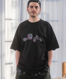 SIDEWAY STANCE | 【SIDEWAY STANCE】フラワー ロゴプリント 半袖Tシャツ(Tシャツ/カットソー)