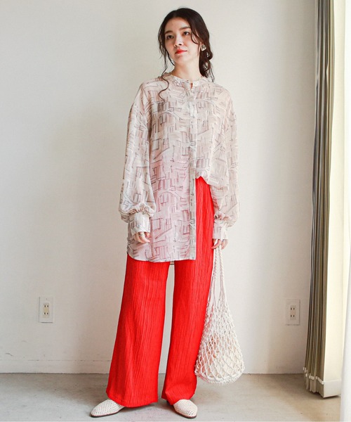 feepur（フェピュール）の「無地/ニュアンス柄アソートイージーパンツ（その他パンツ・レディース・ブラック/ブルー/レッド/ピンクベージュ/ブルーグレー/グリーン系その他/グレー系その他・MEDIUM）」の19枚目の写真