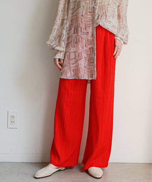 feepur（フェピュール）の「無地/ニュアンス柄アソートイージーパンツ（その他パンツ・レディース・ブラック/ブルー/レッド/ピンクベージュ/ブルーグレー/グリーン系その他/グレー系その他・MEDIUM）」の22枚目の写真