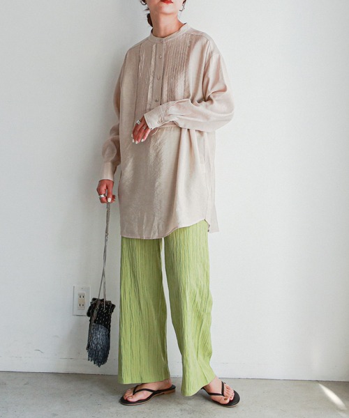 feepur（フェピュール）の「無地/ニュアンス柄アソートイージーパンツ（その他パンツ・レディース・ブラック/ブルー/レッド/ピンクベージュ/ブルーグレー/グリーン系その他/グレー系その他・MEDIUM）」の12枚目の写真