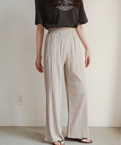 feepur（フェピュール）の「無地/ニュアンス柄アソートイージーパンツ（その他パンツ・レディース・ブラック/ブルー/レッド/ピンクベージュ/ブルーグレー/グリーン系その他/グレー系その他・MEDIUM）」の10枚目の写真