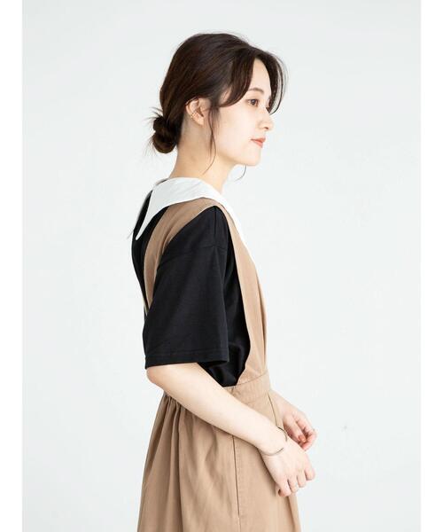 RAY CASSIN FAVORI(レイカズンフェバリ)の「・RAY CASSIN オフカラーエリツキTシャツ*(Tシャツ/カットソー・レディース・ブルー/イエロー/ブラック/オフホワイト・FREE)」の21枚目の写真