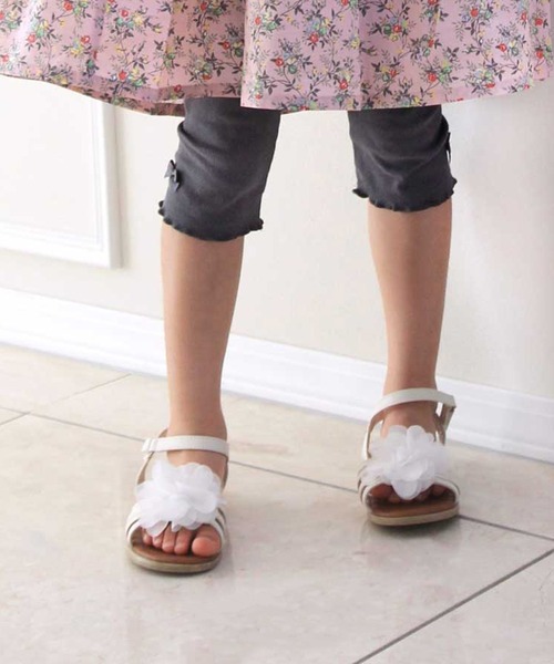 Catherine Cottage（キャサリンコテージ）の「メロウフリルリブレギンス　薄手（レギンス/スパッツ・キッズ・グレー系その他/ライトグレー系2/グレー系2/ライラック系2/グレー系その他2/ホワイト系2/ピンク系1/ベージュ系2/ブラック系1/ブラック系2/グリーン系1/グリーン系2/ピンク系2/ライラック系1/ネイビー系2/ライトグレー系1・100/110/120/130/140/150/90）」の9枚目の写真