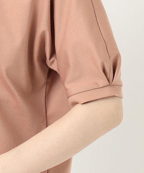 J.PRESS Ladies(J.プレス レディス)の「【UVケア・消臭効果・接触冷感】コンパクトコットンスムース ドルマンスリーブ カットソー(Tシャツ/カットソー・レディース・ホワイト系/グレー系/ダークブラウン系/ベージュ系/スモーキーグリーン系/ピンク系・SMALL)」の9枚目の写真