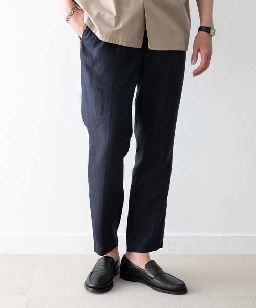 URBAN RESEARCH ROSSO MEN（アーバンリサーチロッソメン）の「リネンイージーパンツ（その他パンツ・メンズ・ネイビー/チャコールグレー/カーキ・X-LARGE/SMALL/LARGE/MEDIUM）」の3枚目の写真