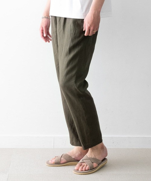 URBAN RESEARCH ROSSO MEN（アーバンリサーチロッソメン）の「リネンイージーパンツ（その他パンツ・メンズ・ネイビー/チャコールグレー/カーキ・X-LARGE/SMALL/LARGE/MEDIUM）」の2枚目の写真