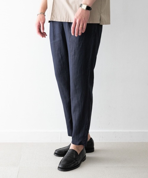 URBAN RESEARCH ROSSO MEN（アーバンリサーチロッソメン）の「リネンイージーパンツ（その他パンツ・メンズ・ネイビー/チャコールグレー/カーキ・X-LARGE/SMALL/LARGE/MEDIUM）」の4枚目の写真