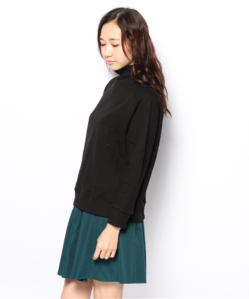 CIAOPANIC(チャオパニック)の「【Ciaopanic】後ZIPハイネックPO(Tシャツ/カットソー・レディース・ブラック/グレー/ホワイト/パープル・FREE)」の5枚目の写真