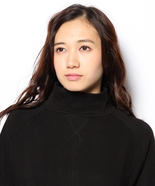 CIAOPANIC(チャオパニック)の「【Ciaopanic】後ZIPハイネックPO(Tシャツ/カットソー・レディース・ブラック/グレー/ホワイト/パープル・FREE)」の8枚目の写真