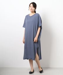 Samansa Mos2 blue | ◎楊柳ワンピース(ワンピース)