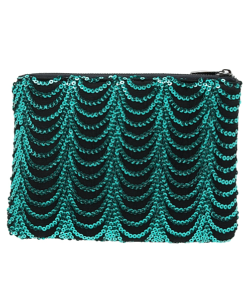 ROSE BUD(ローズバッド)の「(LL ACCESSORIES)B1556L SPANGLE POUCH 【美人百花掲載】(ポーチ・レディース・ゴールド/シルバー/グリーン・ONE SIZE)」の7枚目の写真