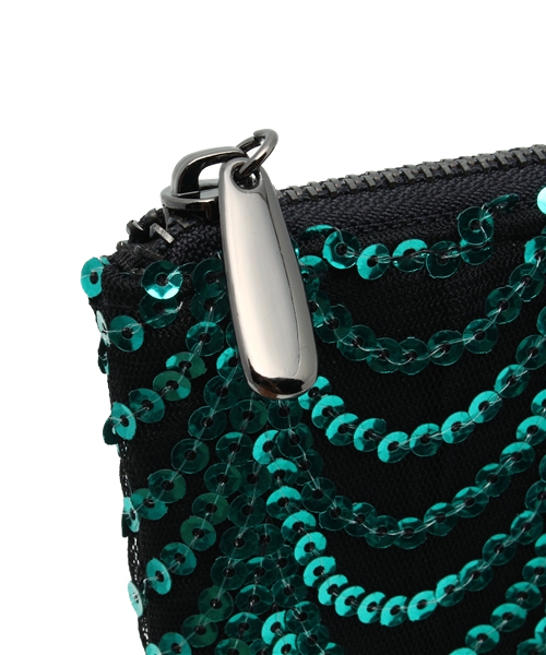 ROSE BUD(ローズバッド)の「(LL ACCESSORIES)B1556L SPANGLE POUCH 【美人百花掲載】(ポーチ・レディース・ゴールド/シルバー/グリーン・ONE SIZE)」の6枚目の写真