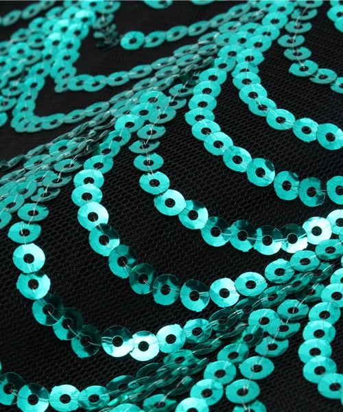 ROSE BUD(ローズバッド)の「(LL ACCESSORIES)B1556L SPANGLE POUCH 【美人百花掲載】(ポーチ・レディース・ゴールド/シルバー/グリーン・ONE SIZE)」の4枚目の写真