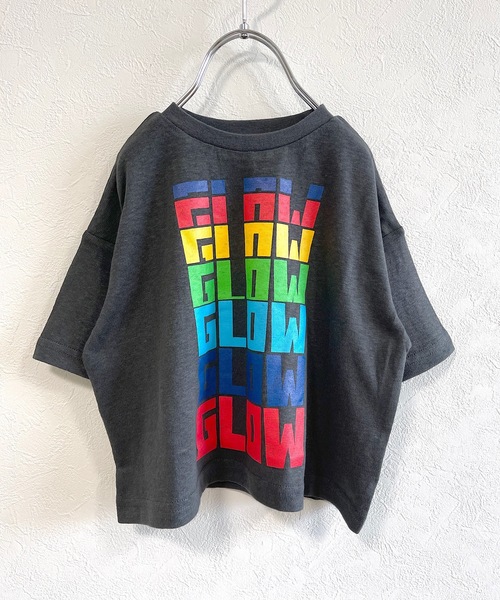 BIG FIELD（ビッグフィールド）の「リサイクルコットンTシャツ（80～150cm）（Tシャツ/カットソー・キッズ・ホワイト/チャコール/サンドベージュ/カーキ/ライトブルー・90/80/100/110/120/95/130/140/150）」の2枚目の写真