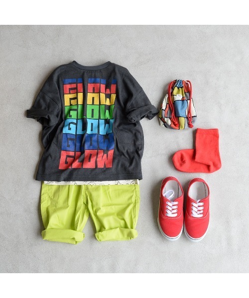 BIG FIELD（ビッグフィールド）の「リサイクルコットンTシャツ（80～150cm）（Tシャツ/カットソー・キッズ・ホワイト/チャコール/サンドベージュ/カーキ/ライトブルー・90/80/100/110/120/95/130/140/150）」の18枚目の写真