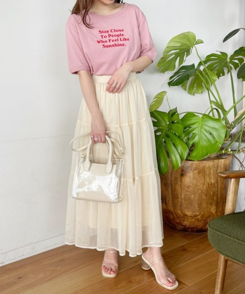 Heather（ヘザー）の「アソートロゴＴシャツ　956904（Tシャツ/カットソー・レディース・ホワイト/ブラック/ピンク・FREE）」の15枚目の写真