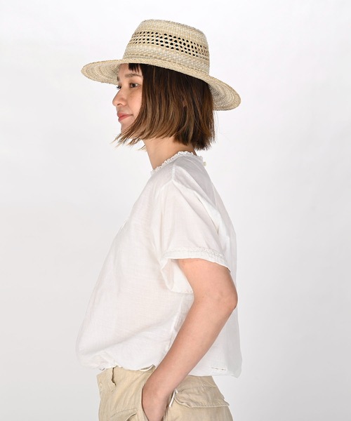 45R(フォーティファイブアール)の「インドカディの刺繍deTシャツ(シャツ/ブラウス・レディース・ホワイト・MEDIUM/LARGE)」の4枚目の写真