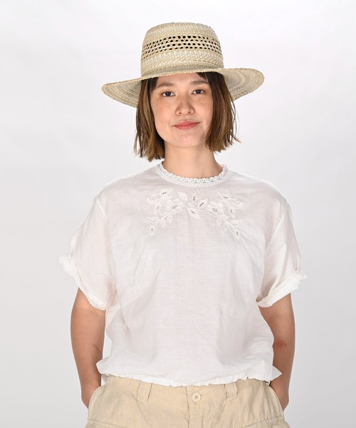 45R(フォーティファイブアール)の「インドカディの刺繍deTシャツ(シャツ/ブラウス・レディース・ホワイト・MEDIUM/LARGE)」の10枚目の写真