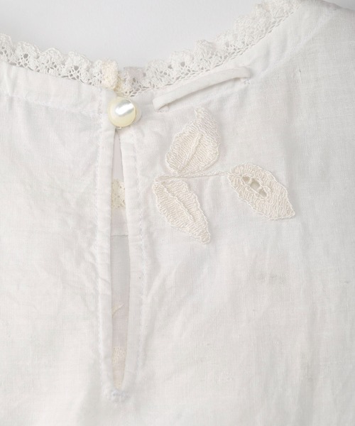 45R(フォーティファイブアール)の「インドカディの刺繍deTシャツ(シャツ/ブラウス・レディース・ホワイト・MEDIUM/LARGE)」の2枚目の写真
