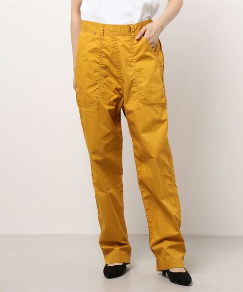 GRANDMA MAMA DAUGHTER（グランマママドーター）の「∴【GRANDMA MAMA DAUGHTER / グランママドーター】チノサイドジップパンツ GP820071（その他パンツ・レディース・マスタード/ブルー・1/0）」の10枚目の写真