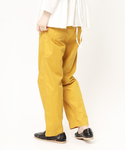 GRANDMA MAMA DAUGHTER（グランマママドーター）の「∴【GRANDMA MAMA DAUGHTER / グランママドーター】チノサイドジップパンツ GP820071（その他パンツ・レディース・マスタード/ブルー・1/0）」の8枚目の写真