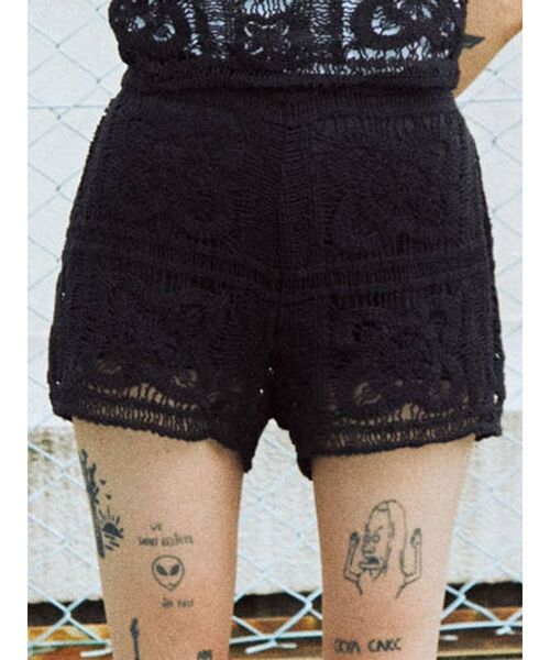 jouetie（ジュエティ）の「【セットアップ対応】クロシェキュロット（その他パンツ・レディース・ブラック/パープル/アイボリー・MEDIUM）」の2枚目の写真