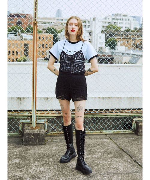 jouetie（ジュエティ）の「【セットアップ対応】クロシェキュロット（その他パンツ・レディース・ブラック/パープル/アイボリー・MEDIUM）」の8枚目の写真