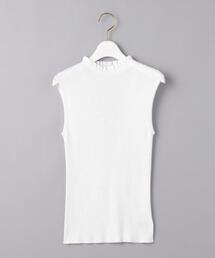 UNITED ARROWS | UWCC C/NY RIB フリル ノースリーブ ニット(ニット/セーター)