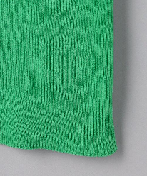 UNITED ARROWS（ユナイテッドアローズ）の「UWCC C/NY RIB フリル ノースリーブ ニット◆（ニット/セーター・レディース・ホワイト/ブラック/ケリー・FREE）」の18枚目の写真