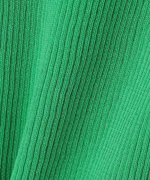 UNITED ARROWS（ユナイテッドアローズ）の「UWCC C/NY RIB フリル ノースリーブ ニット◆（ニット/セーター・レディース・ホワイト/ブラック/ケリー・FREE）」の21枚目の写真