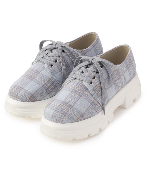 cs T&P（シーエスティーアンドピー）の「厚底ラウンドトゥスニーカー（スニーカー・レディース・ホワイト/ブラック系2/ベージュ系8/ブルー系8・LL/S/M/L）」の4枚目の写真