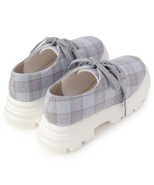 cs T&P（シーエスティーアンドピー）の「厚底ラウンドトゥスニーカー（スニーカー・レディース・ホワイト/ブラック系2/ベージュ系8/ブルー系8・LL/S/M/L）」の7枚目の写真