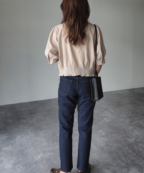 Riberry（リベリー）の「レース使いギャザースリーブブラウス（シャツ/ブラウス・レディース・ブラック/ベージュ/ブラウン/オフホワイト・MEDIUM）」の18枚目の写真