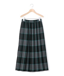 LE GLAZIK | 【LE GLAZIK】ウールチェック タックギャザープリーツスカート WOMEN(スカート)