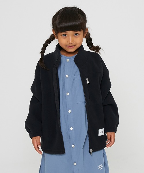 GENERATOR（ジェネレーター）の「GENERATOR/ジェネレーター  フリーススタンドカラーJK（ミリタリージャケット・キッズ・ベージュ/カーキ/ブラック・L/XL/M/S）」の7枚目の写真