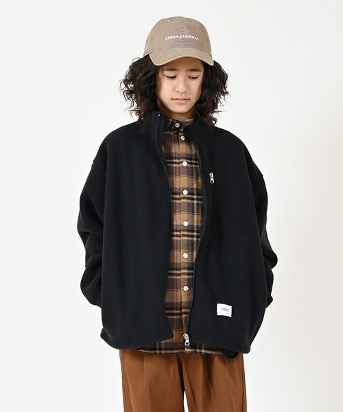 GENERATOR（ジェネレーター）の「GENERATOR/ジェネレーター  フリーススタンドカラーJK（ミリタリージャケット・キッズ・ベージュ/カーキ/ブラック・L/XL/M/S）」の8枚目の写真