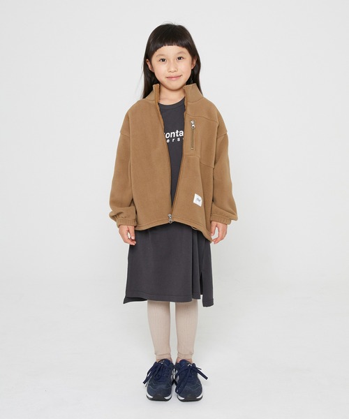 GENERATOR（ジェネレーター）の「GENERATOR/ジェネレーター  フリーススタンドカラーJK（ミリタリージャケット・キッズ・ベージュ/カーキ/ブラック・L/XL/M/S）」の10枚目の写真