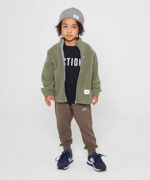 GENERATOR（ジェネレーター）の「GENERATOR/ジェネレーター  フリーススタンドカラーJK（ミリタリージャケット・キッズ・ベージュ/カーキ/ブラック・L/XL/M/S）」の11枚目の写真