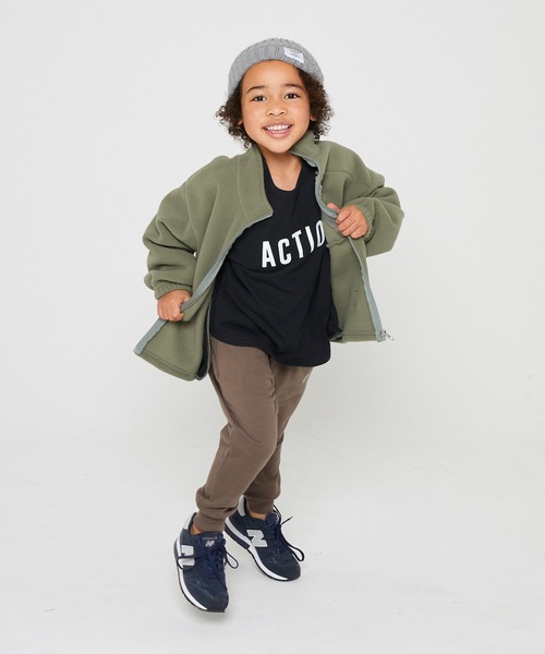 GENERATOR（ジェネレーター）の「GENERATOR/ジェネレーター  フリーススタンドカラーJK（ミリタリージャケット・キッズ・ベージュ/カーキ/ブラック・L/XL/M/S）」の12枚目の写真