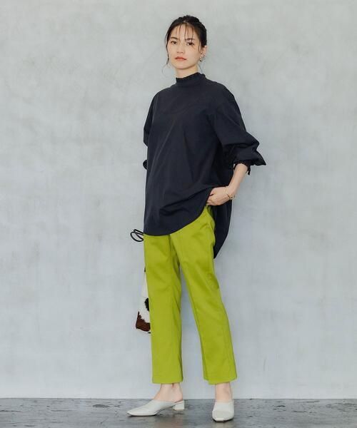 green label relaxing（グリーンレーベルリラクシング）の「フリル ネック ブラウス（シャツ/ブラウス・レディース・ホワイト/ブラック/パープル/コバルトブルー・FREE）」の14枚目の写真