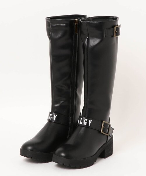 algy(アルジー)の「(レ)ジョッキーロングブーツ(ブーツ・キッズ・ブラック・23/24/22/21)」の1枚目の写真
