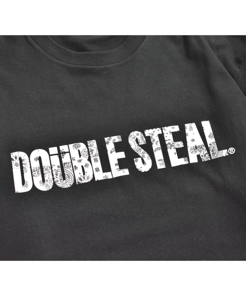 DOUBLE STEAL(ダブルスティール)の「Outline Flower Logo 長袖Tシャツ(Tシャツ/カットソー・メンズ・ホワイト/ブラック・MEDIUM/LARGE/X-LARGE/XX-LARGE)」の2枚目の写真