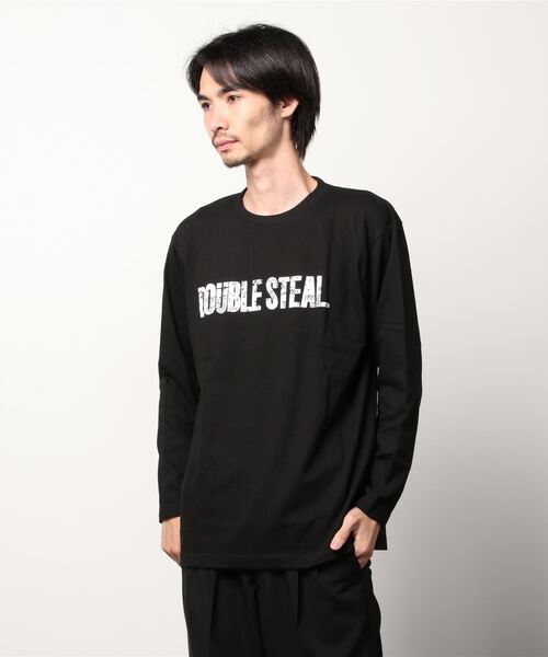 DOUBLE STEAL(ダブルスティール)の「Outline Flower Logo 長袖Tシャツ(Tシャツ/カットソー・メンズ・ホワイト/ブラック・MEDIUM/LARGE/X-LARGE/XX-LARGE)」の14枚目の写真