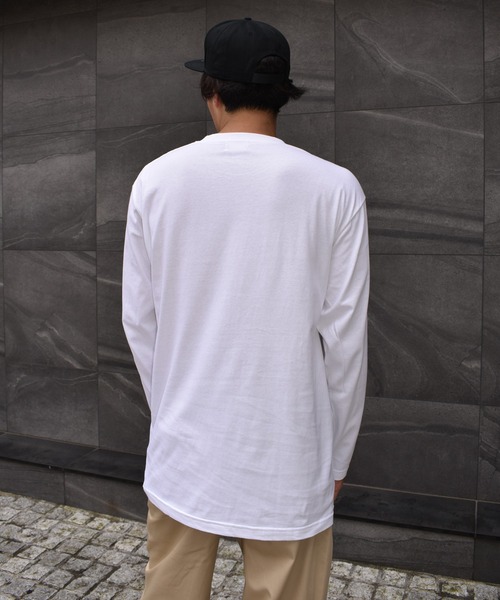 DOUBLE STEAL(ダブルスティール)の「Outline Flower Logo 長袖Tシャツ(Tシャツ/カットソー・メンズ・ホワイト/ブラック・MEDIUM/LARGE/X-LARGE/XX-LARGE)」の13枚目の写真