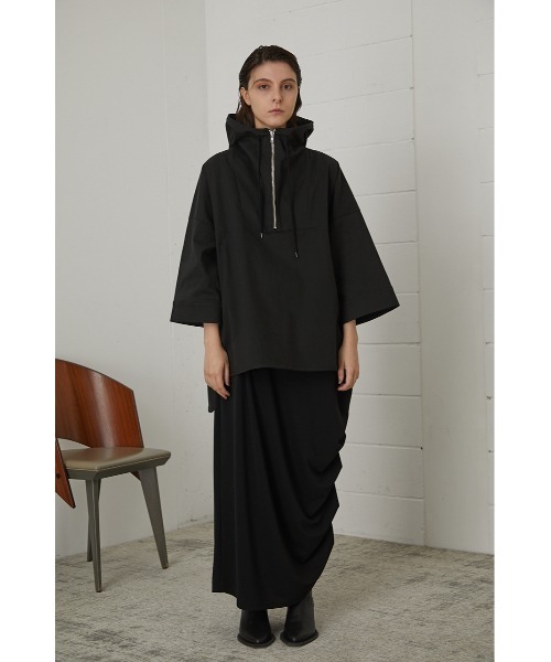 RIM.ARK（リムアーク）の「Hood big PO（パーカー・レディース・ブラック/ブルー・FREE）」の15枚目の写真